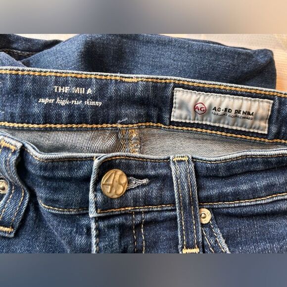 AG Jeans  Women's The Mila Super High-Rise Skinny Jeans size 26 EUC - Picture 2 of 10